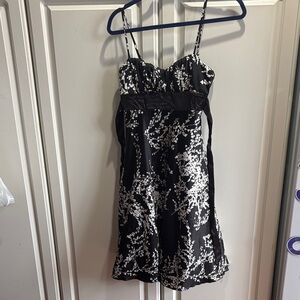 Speechless Monochrome Floral Dress